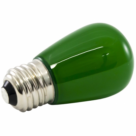 Ps14f-e26-gr Premium Grade Led Lamp S14 Shape, Standard Medium Base, Frosted Green Glass