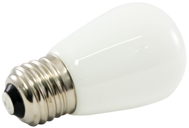 Ps14f-e26-wh Premium Grade Led Lamp S14 Shape, Standard Medium Base, Frosted White Glass