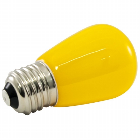 Ps14f-e26-ye Premium Grade Led Lamp S14 Shape, Standard Medium Base, Frosted Yellow Glass