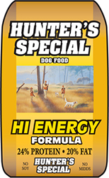 486068 Hunters Special Hi Energy Dog Food - 24-20, 50 Lbs.
