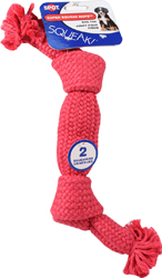 Ethical Dog 689726 Super Squeak Rope Dog Toy - Assorted, 14 in.