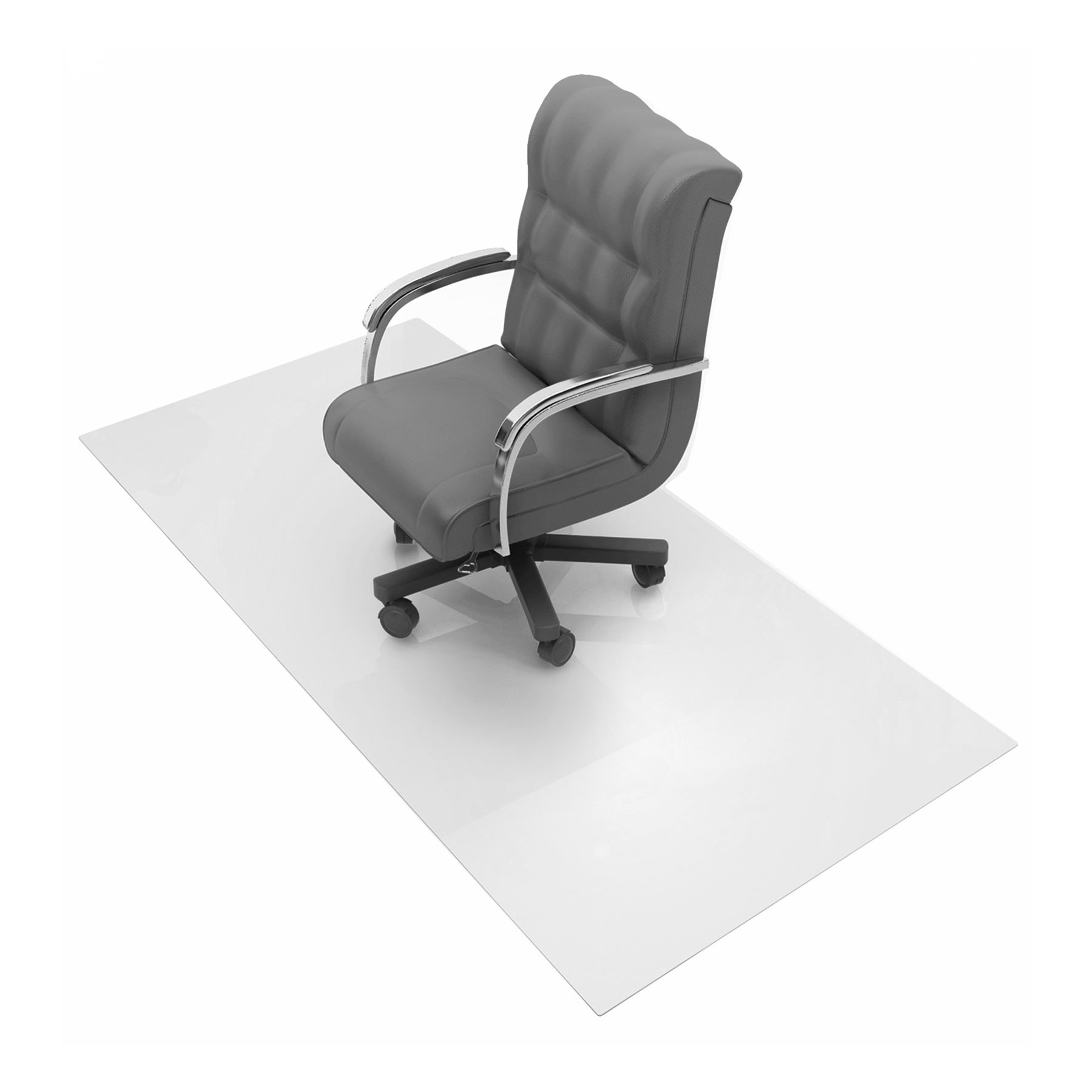 1230025ev Cleartex Advantagemat Pvc Rectangular Chair Mat - 48 X 118 In.