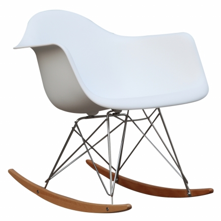 Fmi2013-white Rocker Arm Chair, White