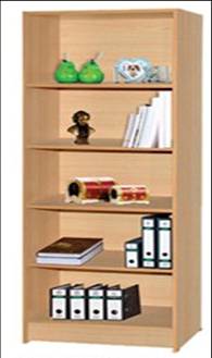 Hid5wd Beech 5 Shelf File Cabinet - Beech