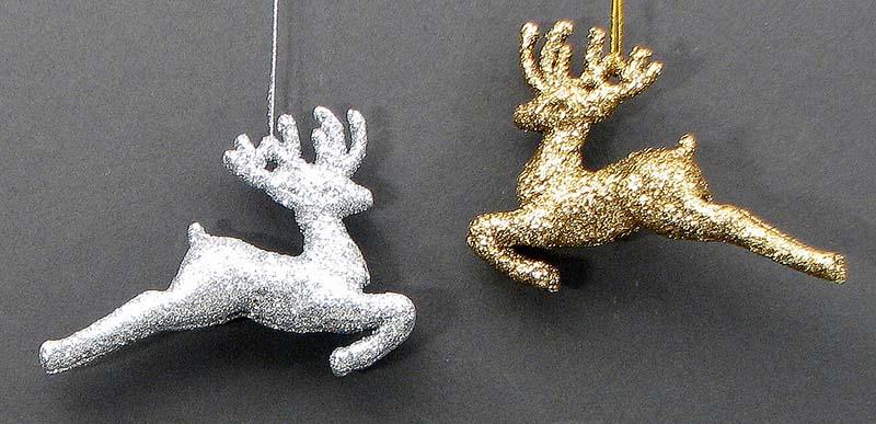 049-91426 Reindeer Ornaments Set Of 2
