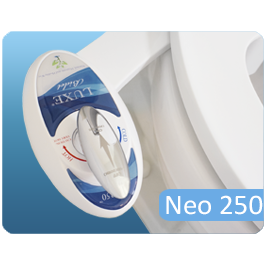 Bidetneo250s Neo 250 Single Nozzle Bidet, Blue On White