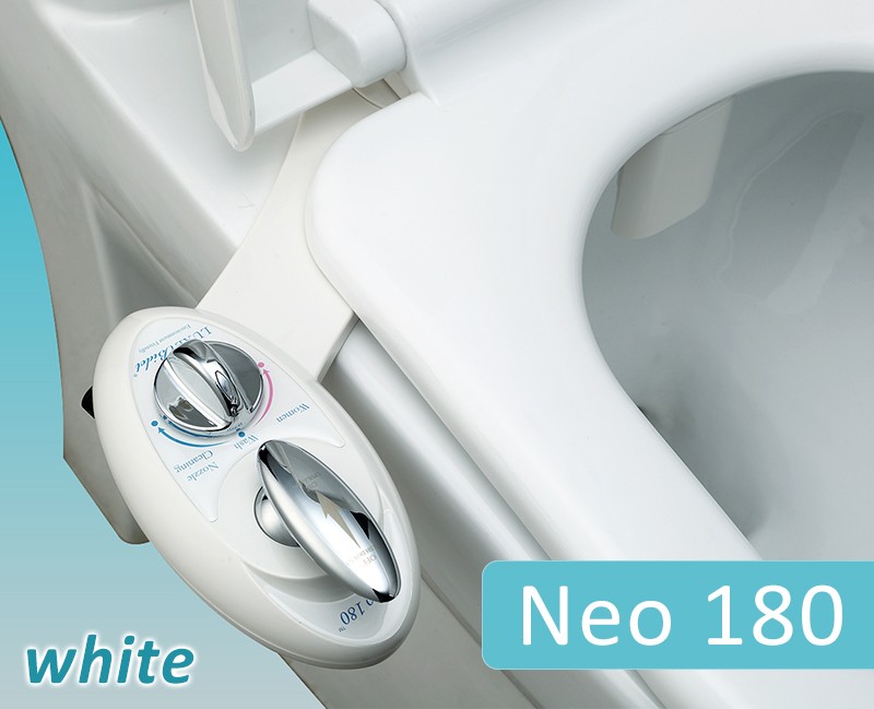 Bidetneo180sww Neo 180 Dual Nozzle Bidet, White On White