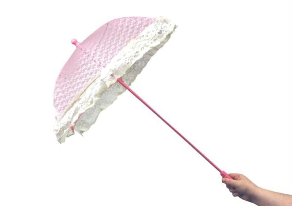 Morriscostumes Bb32pk Parasol Lace Ruffle, Pink