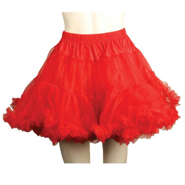 Morriscostumes Ua8990rd Petticoat Tulle Layered - Red