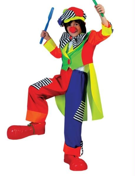 Morriscostumes Ff60638 Spanky Stripes Clown Ch Medium