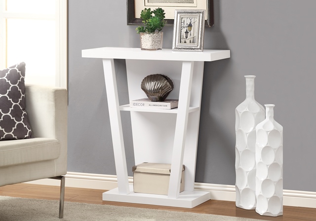 Console Accent Table In White 32 In.