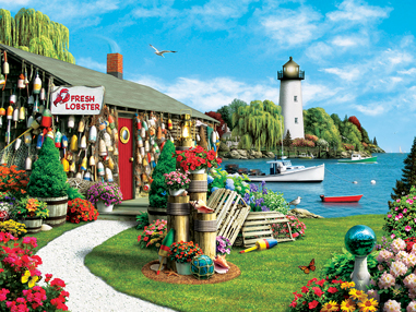 31543 Alan Giana Lobster Bay Puzzle, 300 Pieces