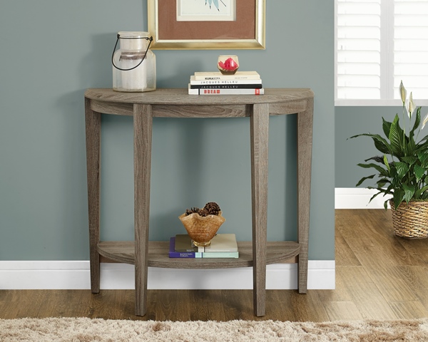 I 2452 36 L In. Dark Taupe Reclaimed-look Console Accent Table