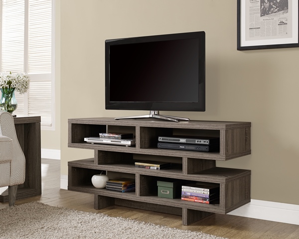 Dark Taupe Reclaimed-look Hollow-core 48 L Inch Tv Console