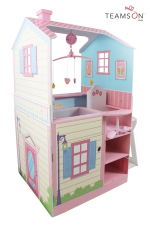 Td-11460a Pink Baby Nursery Doll House