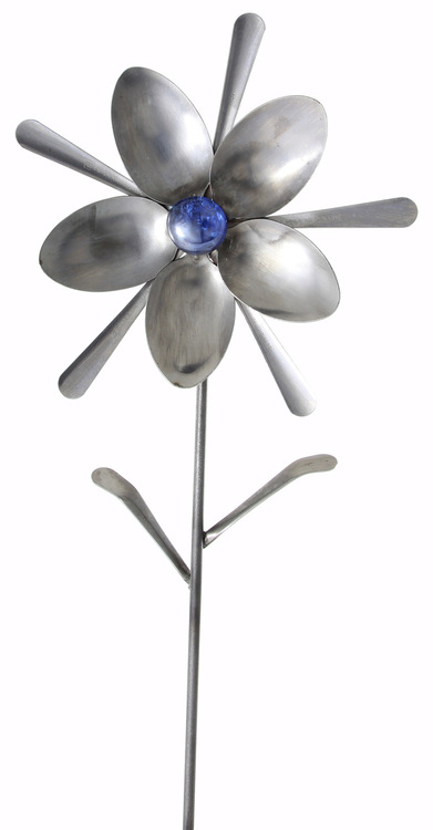 G18-3 36 In. Stainless Steel Fork And Spoon Andromeda - Flower Sculpture