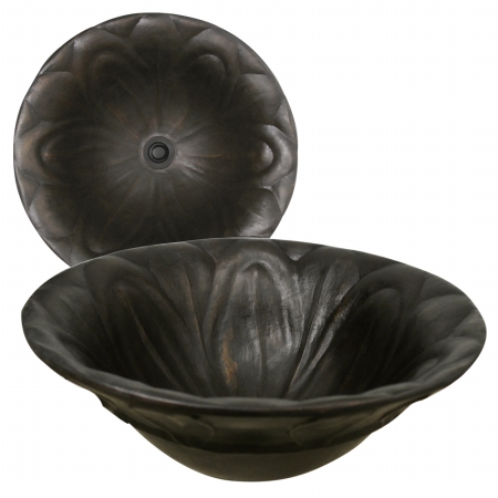 M4-4030-ob La Flora Raised Bowl In Old World Bronze