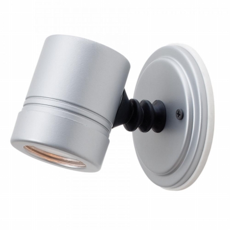 Myra 23025mg-silv-clr 1 Light Wet Location Wall Sconce, Silver Finish With Clear Glass Shade