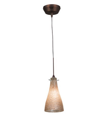 23218uj-2-brz-cry 1 Light Mini Pendant In Bronze With Crystal Glass