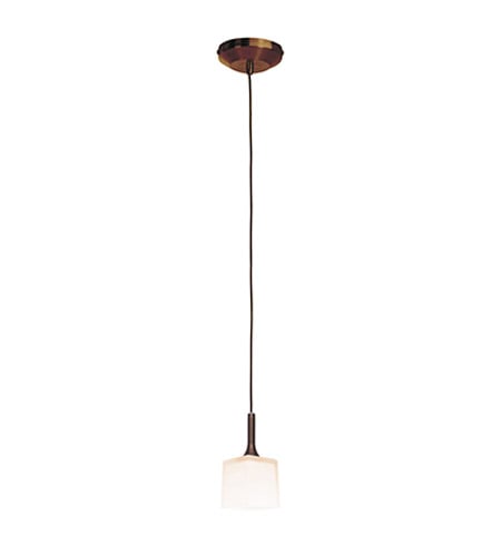 96918-12v-0-brz-opl 1 Light Pendant In Bronze With Opal Glass