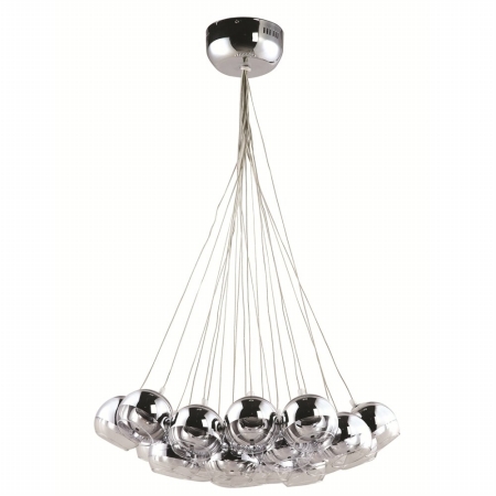 Fmi8011-silver Cup Hanging Chandelier, Silver