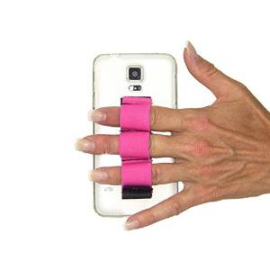LAZY-HANDS 201492 3-Loop Grip For Oversized Phones - Fits Most Pink LAZY-HANDS 201492 3-Loop Grip For Oversized Phones - Fits Most Pink