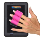 LAZY-HANDS 201485 Heavy-Duty 3-Loop Grip 1 Grip For Readers & Mini Tablets - XL Pink LAZY-HANDS 201485 Heavy-Duty 3-Loop Grip 1 Grip For Readers & Mini Tablets - XL Pink