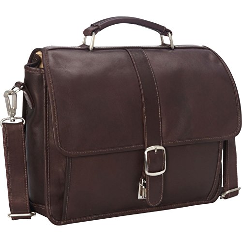 2991 - Chc Small Flap - Over Laptoptablet Brief - Chocolate