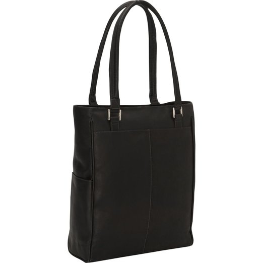 3034 - Chc Vertical Laptop Tote - Chocolate