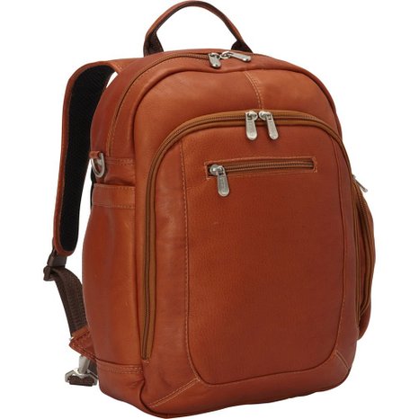 3056 Laptop Back Pack Shoulder Bag - Saddle