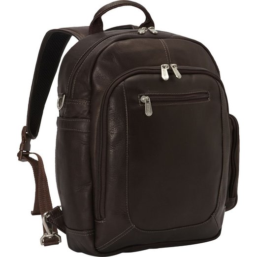 3056 - Chc Laptop Back Pack Shoulder Bag - Chocolate
