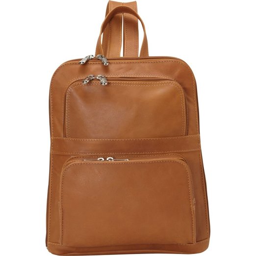 3067 - Hon Slim Tablet Backpack W Front Pockets - Honey