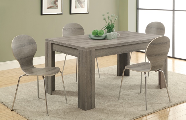 I 1055 Dark Taupe Reclaimed-look 36 X 60 In. Dining Table