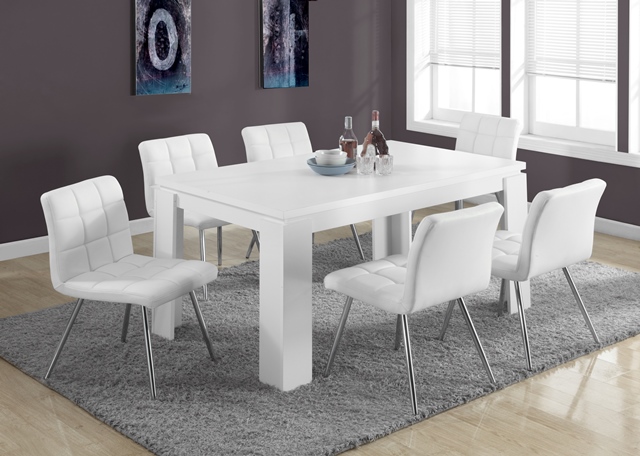 White Hollow Core 36 X 60 In. Dining Table