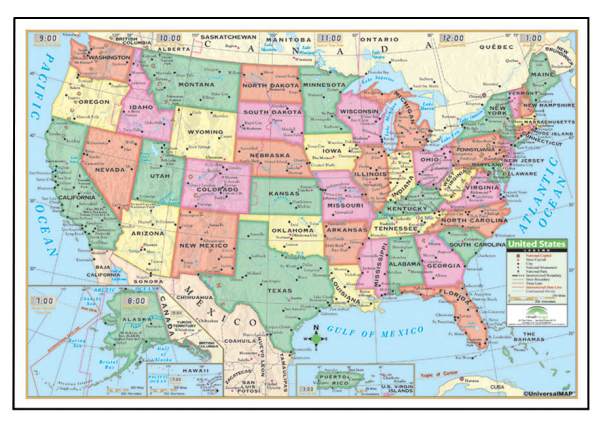 Map Of The World Rolled Universal Map 15007 40 X 28 Inch Us Paper - Rolled Map