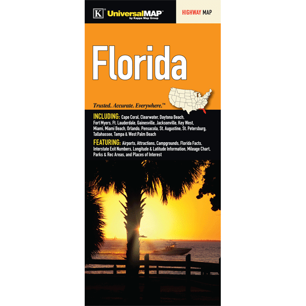 Universal Map 11153 Florida Fold Map