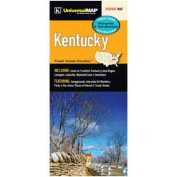 Universal Map 26025 Kentucky Waterproof Map