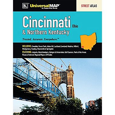 Universal Map 10163 Cincinnati & Northern Kentucky Atlas