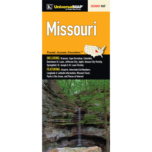Universal Map 13024 Missouri State Fold Map