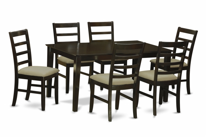 Capf7-cap-c 7 Piece Dining Table Set For 6-table And 6 Chairs For Dining Room