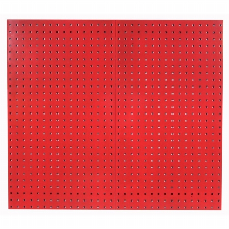 Lb2-r 18 Gauge Steel Square Hole Pegboards - Red Epoxy