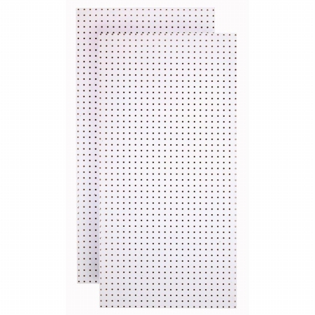 Tpb-2w Custom Painted Blissful White Heavy Duty Tempered Round Hole Pegboards