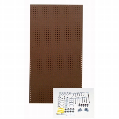 Tpb-36brh-kit Heavy Duty Commercial Grade Tempered Round Hole Pegboards