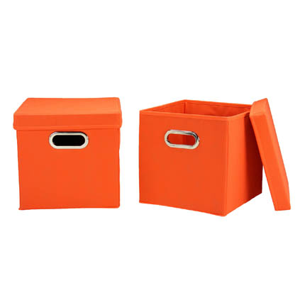 32-1 2 Pack Storage Cubes - Orange