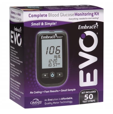 Apx01ab0851 Embrace Evoª Blood Glucose Meter, All-in-one Starter Kit