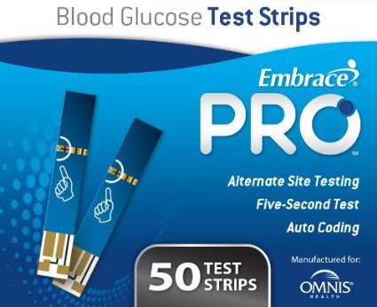 All02am0202 Embraceproª Blood Glucose Test Strips, 50 Count Vial