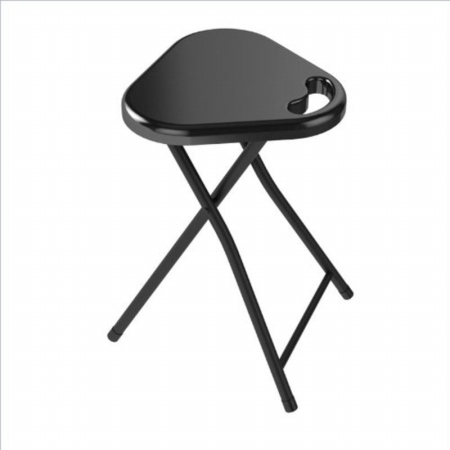38436098 Folding Stool With Handle, Black - 4 Pack