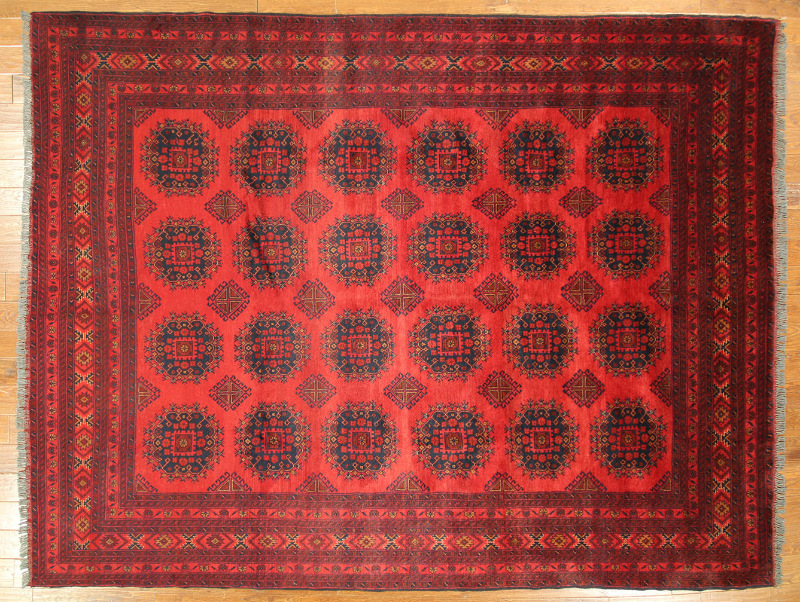 H3923 New Antiqued Vegetable Dyed 8 X 11 Ft. Hand Knotted Khan Mohammadi Oriental Rug