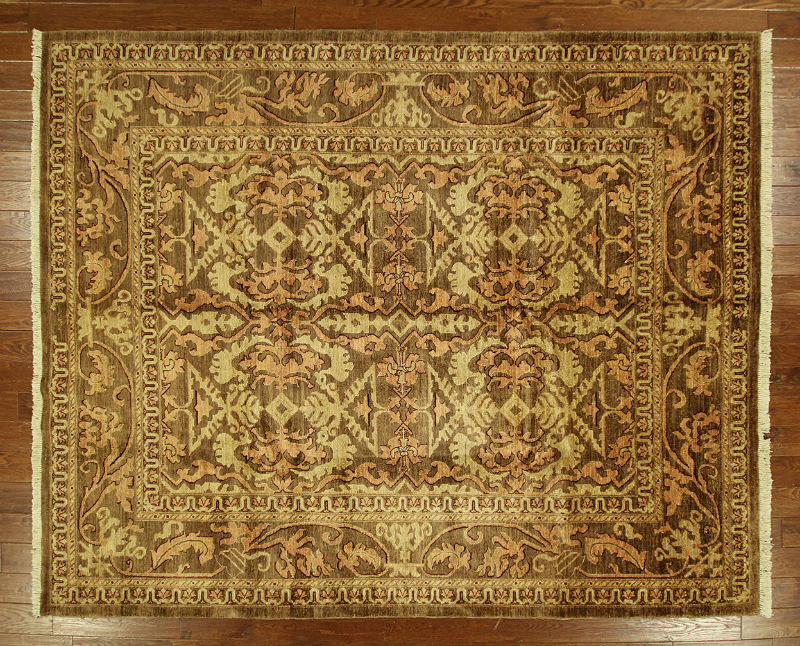 H6268 One Of Kind Ziegler Mahal Chobi Collection 8 X 10 Ft. Hand Knotted Wool Area Rug