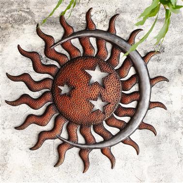 34042 Sun, Moon And Stars Wall Plaque